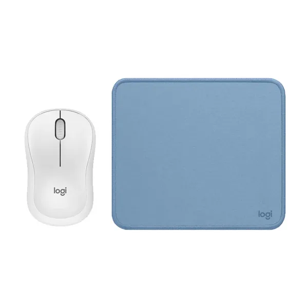 COMBO LOGITECH DE MOUSE M240 BLANCO PAD MOUSE 200X230 AZUL