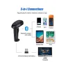 Lector Portátil Escaner De Código De Barras Bluetooth Inalámbrico 2d 1d Yhd-1100db
