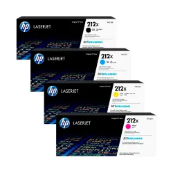 Tóner HP 212X Alta Capacidad Pack Completo (Negro, Cyan, Magenta, Amarillo) W2120X / W2121X / W2122X / W2123X