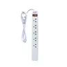 SUPRESOR DE PICOS CDP 05 TOMAS WHITE 220V (R-SS5)