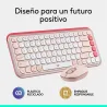 Combo Teclado + Mouse Logitech POP ICON + Mouse Pad DeskPad 300 x 700mm