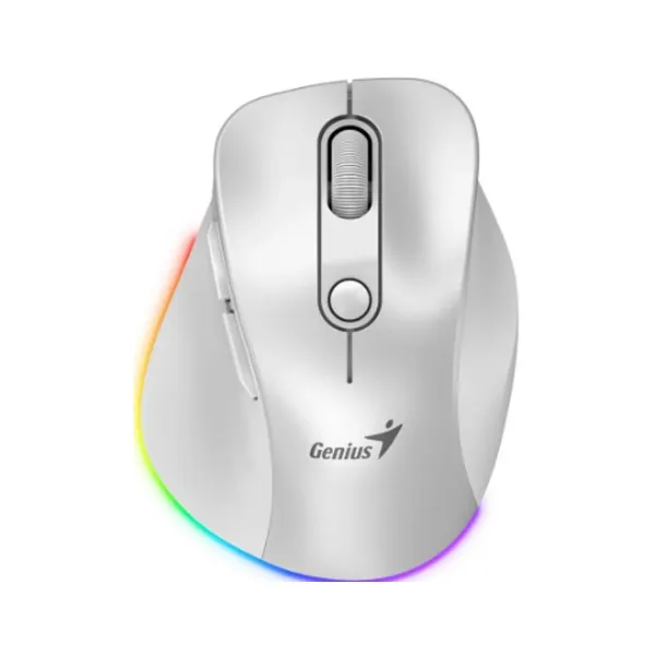 MOUSE GENIUS ERGO 9000S PRO DUAL RECARGABLE WIRELESS/BT 6-BOT SILENT RGB LIGHT BLUE (31030039401)