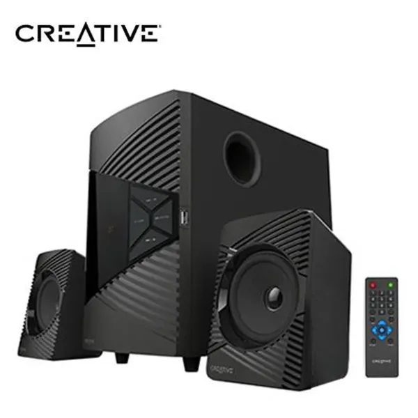PARLANTE CREATIVE E2500 2.1 30W/60W BT/ FM/ USB/ 3.5MM 220V NEGRO