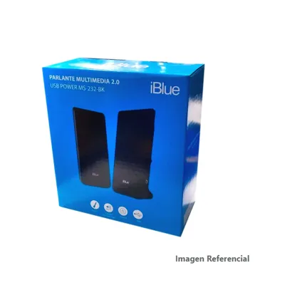 PARLANTE IBLUE 2.0 MULTIMEDIA BLACK 3.5MM/USB POWER
