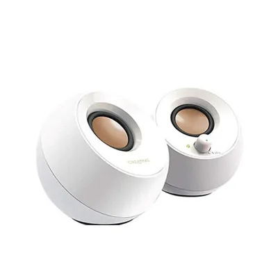 PARLANTE CREATIVE PEBBLE 2.0 4.4W 3.5MM USB-POWER WHITE (51MF1680AA001)