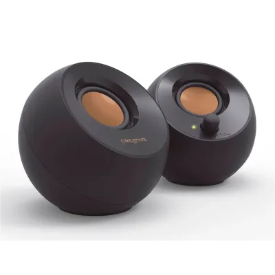 PARLANTE CREATIVE PEBBLE 2.0 4.4W 3.5MM USB-POWER BLACK