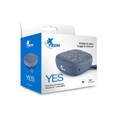 PARLANTE INALAMBRICO XTECH XTS-600BL YES 3W BLUETOOTH AZUL HASTA 10 HRS