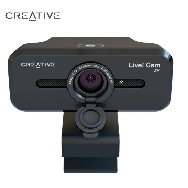 CAMARA CREATIVE LIVE! CAM SYNC V3 2K QHD1440P 4X ZOOM DUAL MIC USB C/TAPA BLACK