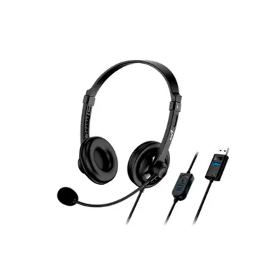 AUDIFONO C/MICROF. GENIUS HS-230U USB-A 2.4M BLACK
