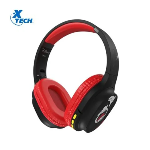 AUDIFONO C/MICROF. LICENCIADO XTECH MICKEY BLUETOOTH/3.5MM 40MM 8H PLEGABLES BLACK/RED