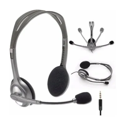 AUDIFONO C/MICROF. LOGITECH H111 SILVER