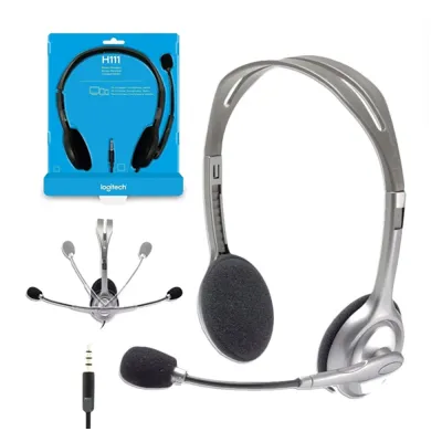 AUDIFONO C/MICROF. LOGITECH H111 SILVER