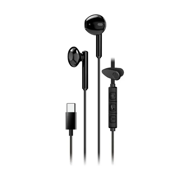 AUDIFONO C/MICROF. GENIUS HS-M366 IN-EAR USB-C BLACK