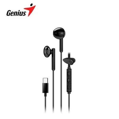 AUDIFONO C/MICROF. GENIUS HS-M366 IN-EAR USB-C BLACK
