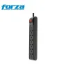 REGLETA DE 6 TOMAS FORZA  NEGRO 220V PS-1006B 03 MTRS