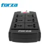 SUPRESOR DE PICOS DE 6 TOMAS FORZA  NEGRO 220V FSP-06MN