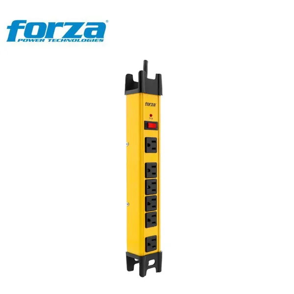 SUPRESOR DE PICOS METALICO 2200W 1200J 15A 6TOMAS FSP-806