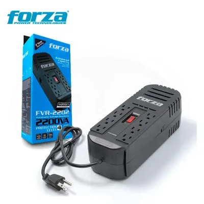 ESTABILIZADOR FORZA 2200VA FVR-2202 1100W 8 TOMAS 220V