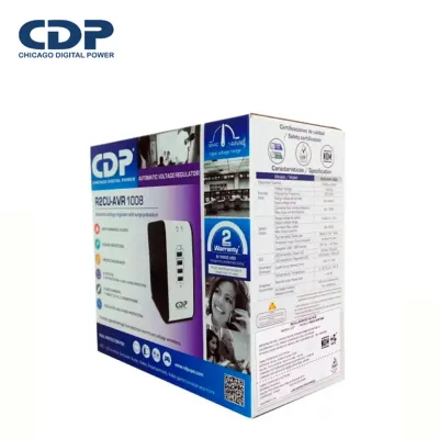 ESTABILIZADOR CDP R2CU-AVR1008I 1000VA/500W 8 SALIDAS 4 PUERTOS USB