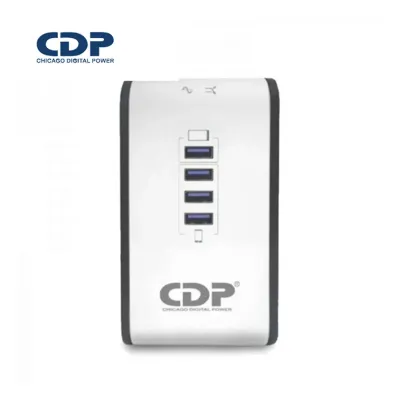 ESTABILIZADOR CDP R2CU-AVR1008I 1000VA/500W 8 SALIDAS 4 PUERTOS USB