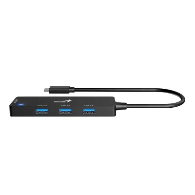 HUB USB-C GENIUS UH-400 4 USB-A 3.0 BLACK (31240002400)