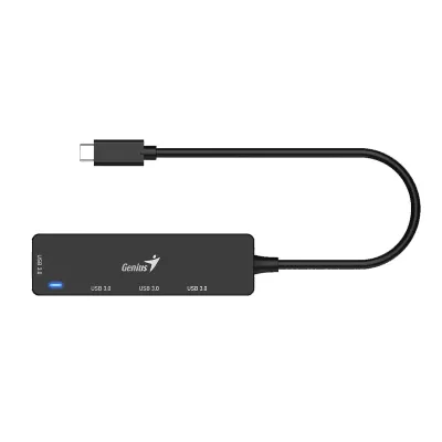 HUB USB-C GENIUS UH-400 4 USB-A 3.0 BLACK (31240002400)