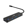 HUB USB-C GENIUS UH-400 4 USB-A 3.0 BLACK (31240002400)